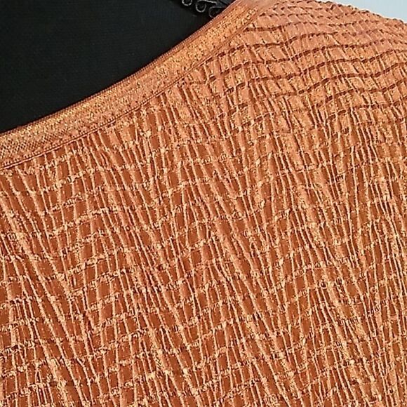 gold shimmer retro stretch top - Picture 5 of 9